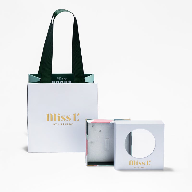 Miss L' by L'azurde Qamar Word Charms with Chain in 18K Gold - Image 4